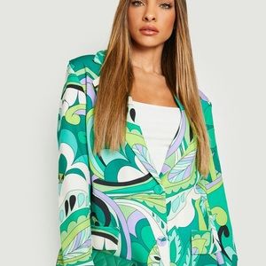 Printed blazer! Fabulous! Spring!